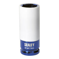 Sealey Alloy Wheel Impact Socket 24mm 1/2"Sq Drive SX03024