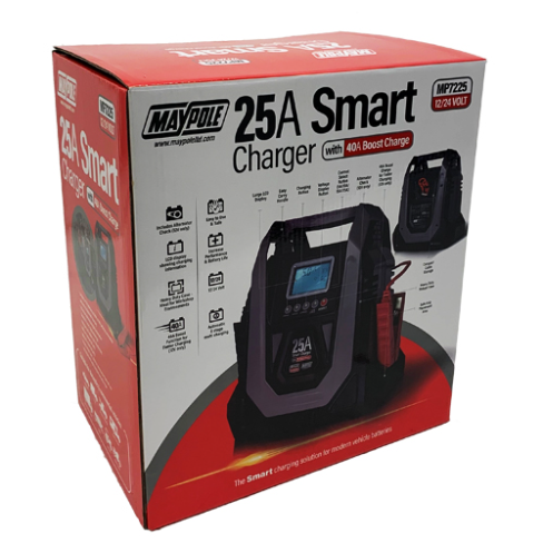 Maypole Battery Jump Maypole Smart Car Battery Charger with 40A Booster Fast Charge Heavy D ...