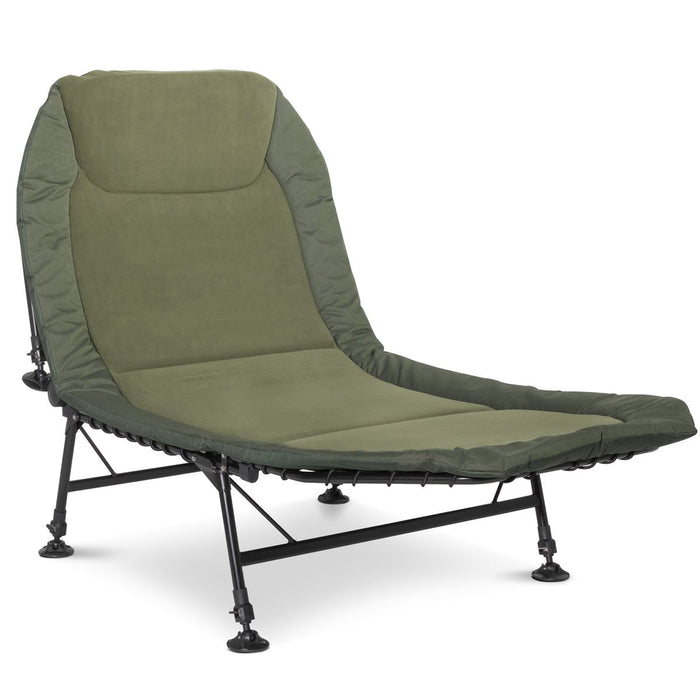 Dellonda Adjustable Bedchair with Fleece Mattress & Pillow DL78