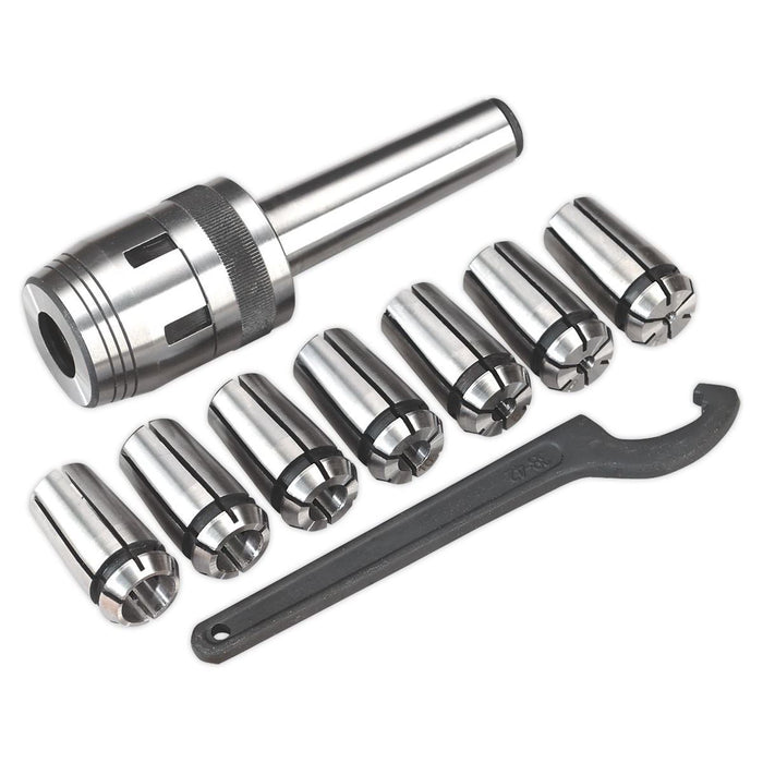 Sealey Mill Chuck Set MT3-M124-16mm SM2502MCS Sealey - Town Tools 