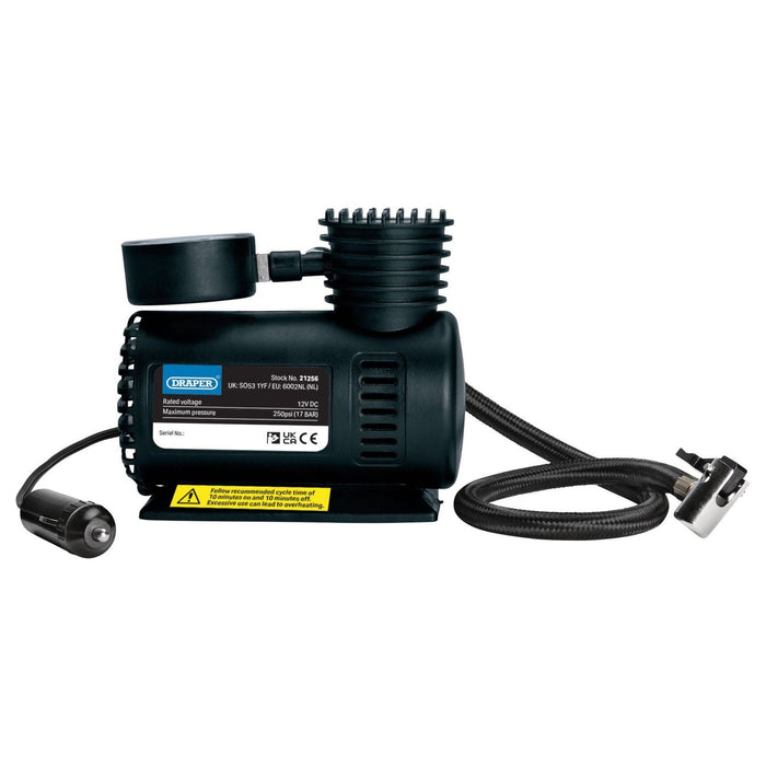 Draper 12V Mini Air Compressor Draper - Town Tools