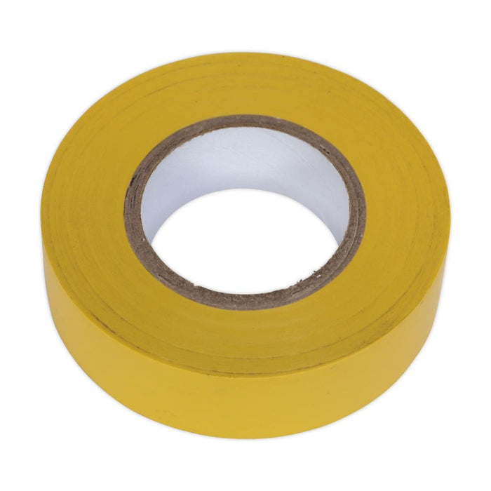 Sealey PVC Insulating Tape 19mm x 20m Yellow Pack of 10 ITYEL10 Sealey - Town Tools 