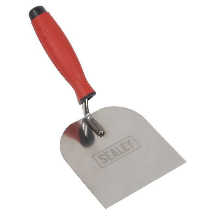Sealey Stainless Steel Margin Trowel with Rubber Handle 120mm T1706 Sealey - Town Tools 