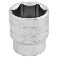 Draper 6 Point Metric Socket, 1/2" Sq. Dr., 30mm 16620