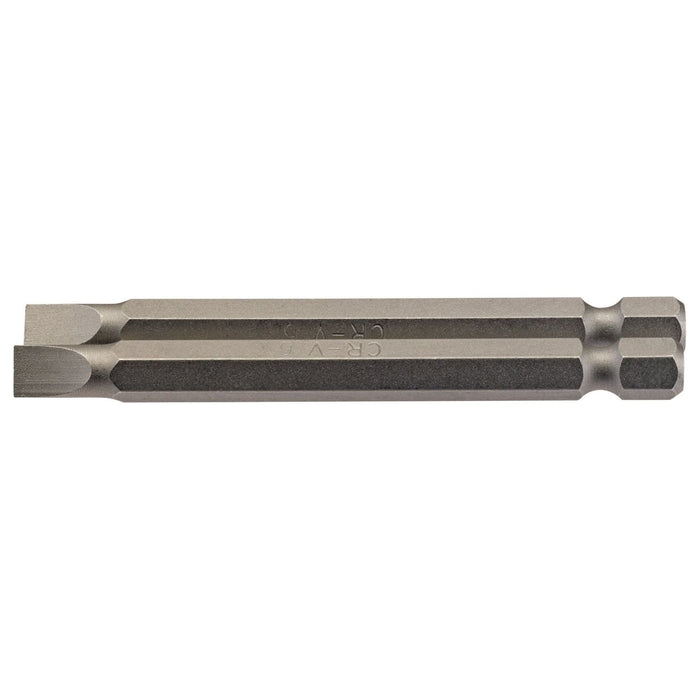 Draper Plain Slot Insert Bit, 6mm, 1/4" Hex, 75mm Long (Pack of 2) 64308 Draper - Town Tools 