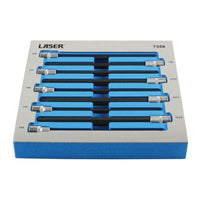 Laser Extra Long Ball End Hex Socket Bit Set  3/8"D 9pc 7358