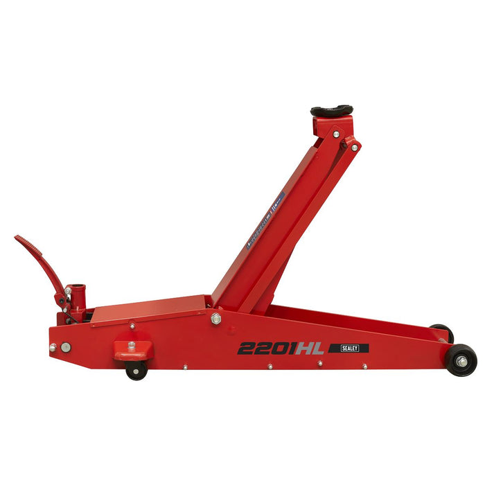 Sealey Long Reach High Lift Commercial Trolley Jack 2 Tonne 2201HL Sealey - Town Tools 