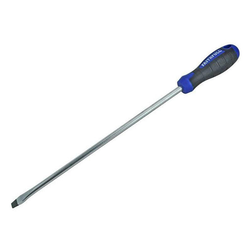 Faithfull Soft Grip Screwdriver Flared Slotted Tip 10.0 x 300mm Faithfull - Town Tools