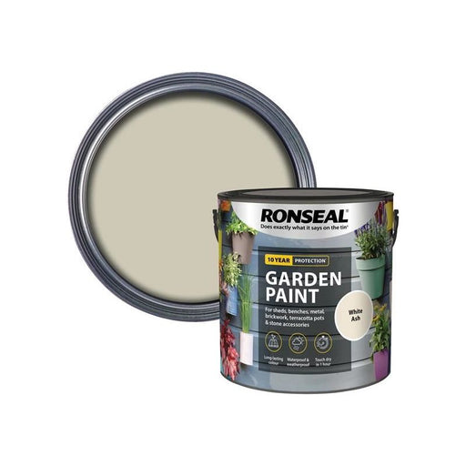 Ronseal Garden Paint White Ash 2.5 litre Ronseal - Town Tools