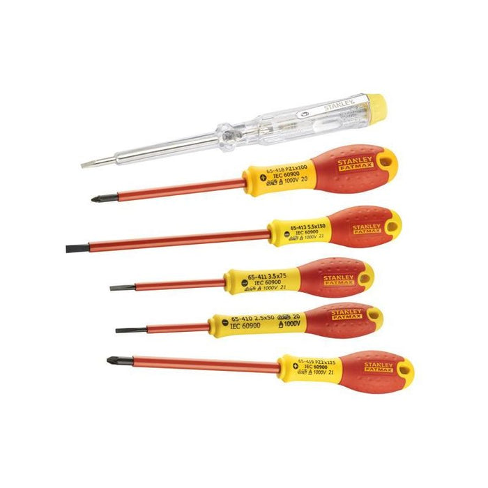 Stanley® Hand Tools FatMax® VDE Insulated Screwdriver Set, 6 Piece STANLEY® Hand Tools - Town Tools