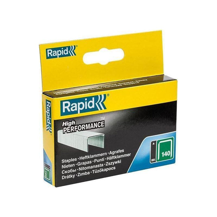 Rapid 140/10 10mm Galvanised Staples (Box 2000) Rapid - Town Tools