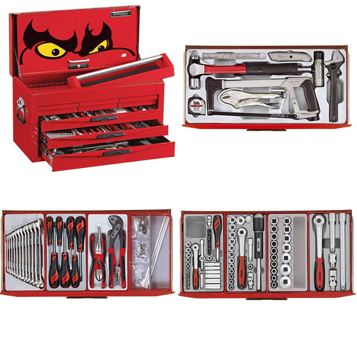 Teng Tools 26" PRO Top Box TT Tool Kit 140 Pieces Red Teng Tools - Town Tools 