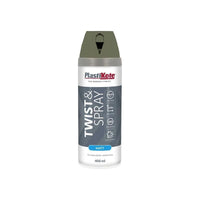Plastikote Twist & Spray Matt 400ml Olive Green