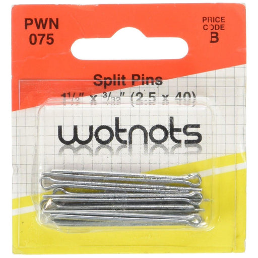 Wot-Nots Split Pins - 1 1/2in. x 3/32in. - Pack Of 10 Pearl - Town Tools 