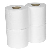 Sealey Plain White Toilet Roll Pack of 4 x 10 (40 Rolls) TOL40