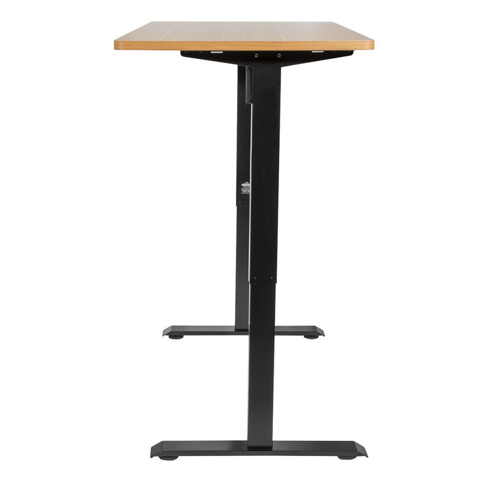 Dellonda Single Motor Adjustable-Height Electric Sit/Stand Desk - Oak Desktop