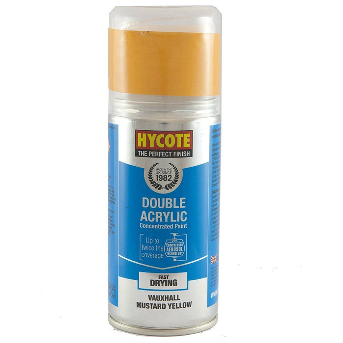 Hycote Aerosol Paint for Vauxhall Mustard Yellow 150ml Hycote - Town Tools 