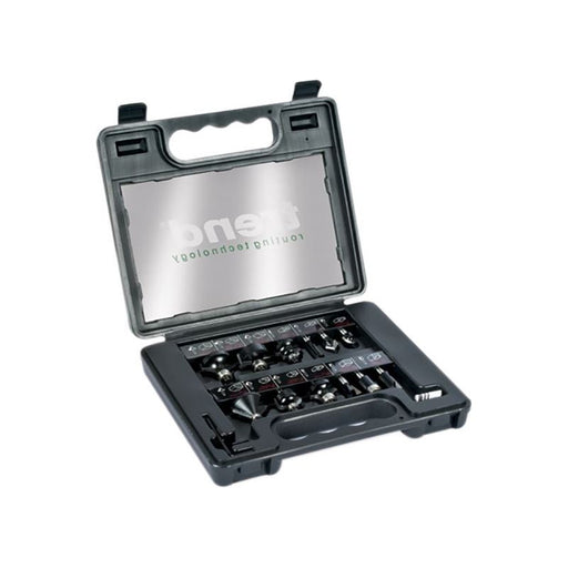 Trend SS8TC 1/4in TCT Router Bit Starter Set, 12 Piece Trend - Town Tools