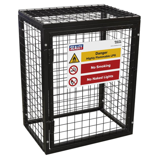 Sealey Safety Cage 2 x 19kg Gas Cylinders GCSC219 Sealey - Town Tools 