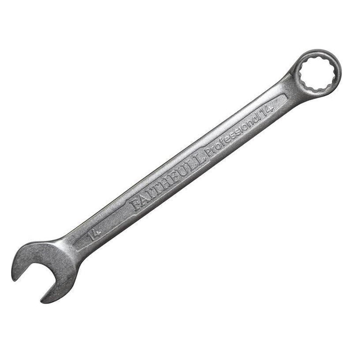 Faithfull Combination Spanner CV Satin Finish 14mm Faithfull - Town Tools