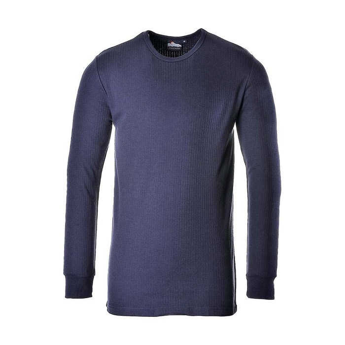 Portwest Thermal Long Sleeve T-Shirt - Navy - Large