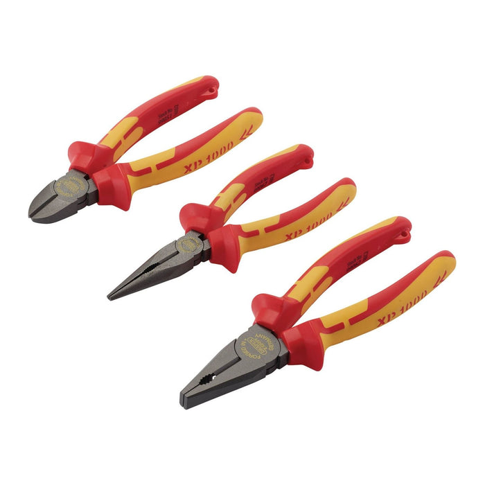 Draper XP1000 VDE Pliers Set, Tethered (3 Piece) 99070 Draper - Town Tools 