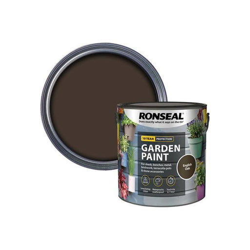 Ronseal Garden Paint English Oak 2.5 litre Ronseal - Town Tools