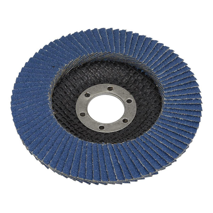 Sealey Flap Disc Zirconium115mm22mm Bore 60Grit FD11560 Sealey - Town Tools 