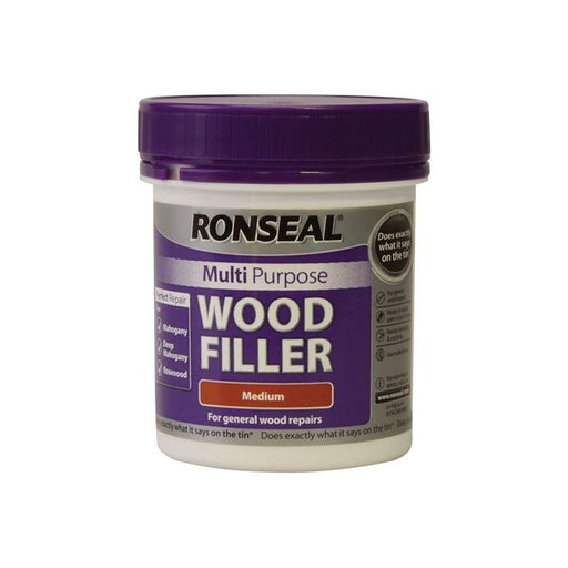 Ronseal Multipurpose Wood Filler Tub Medium 250g Ronseal - Town Tools