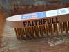 Faithfull Brass Scratch Brush, Three Row Faithfull - Town Tools
