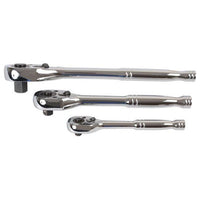 Laser Standard Ratchet Set 1/4"D, 3/8"D, 1/2"D 3pc 6421