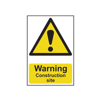 Scan Warning Construction Site - PVC Sign 200 x 300mm