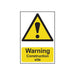 Scan Warning Construction Site - PVC Sign 200 x 300mm Scan - Town Tools