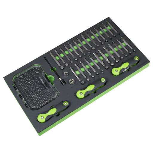 Siegen Siegen Specialised Bit Set & Folding Hex Keys with Tool Tray 170pc S01275 Siegen - Town Tools 