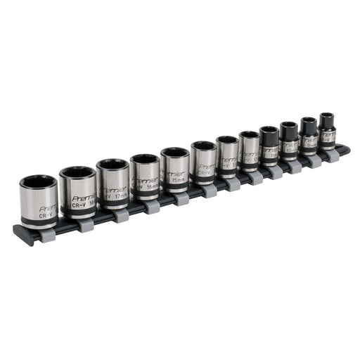 Sealey Premier Black Premier Black Lock-OnSocket Set 3/8"Sq Drive 12pc AK2741B Sealey Premier Black - Town Tools 