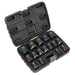 Sealey Premier Premier Impact Socket Set 1/2"Sq Drive 16pc AK5625M Sealey Premier - Town Tools 