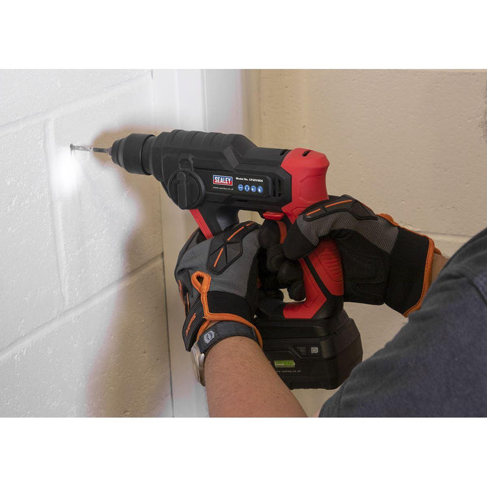 Sealey SV20 Series SDS Plus Cordless Rotary Hammer Drill Kit 20V 2Ah Sealey - Town Tools 