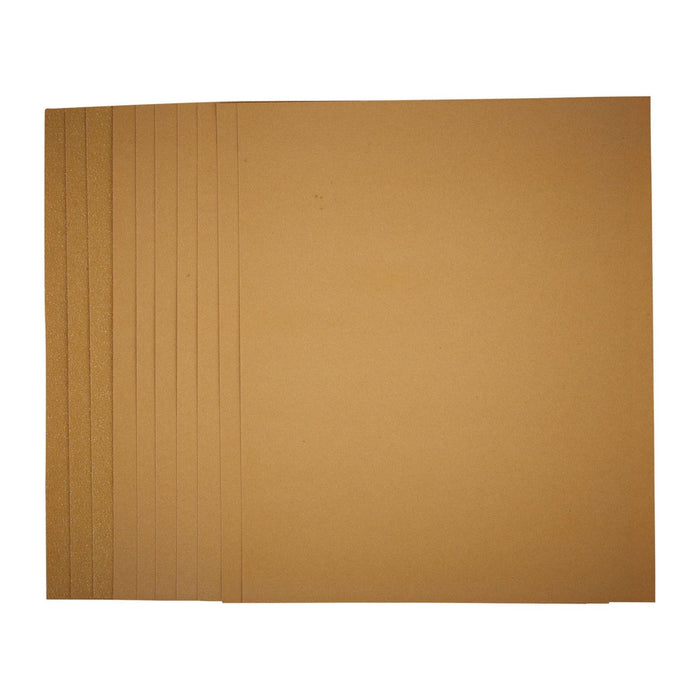 Draper General Purpose Sanding Sheets, 230 x 280mm, Assorted Grit (Pack of 10) Draper - Town Tools 