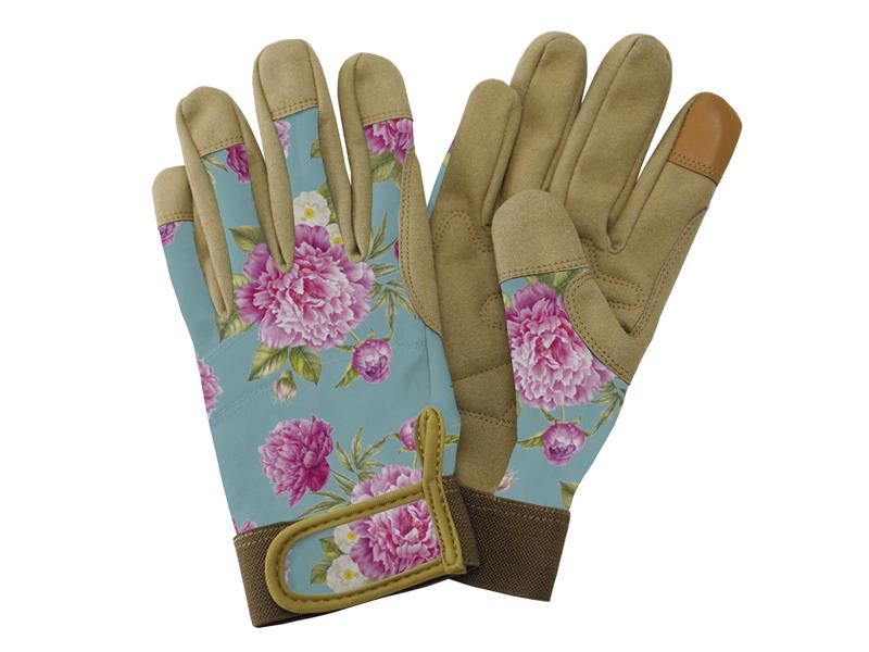 Kent & Stowe Aqua Peony Premium Comfort Gloves - Ladies Medium Kent & Stowe - Town Tools