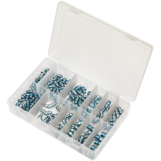 Sealey Grease Nipple Assortment 115pc Metric AB008GN Sealey - Town Tools 