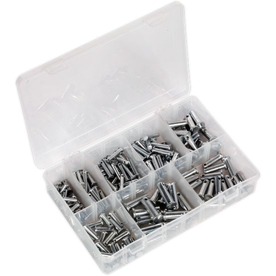 Sealey Clevis Pin Assortment 200pc Imperial AB019CP Sealey - Town Tools 