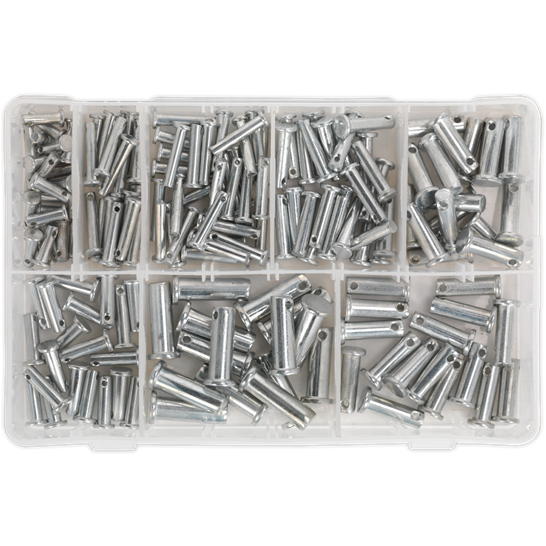 Sealey Clevis Pin Assortment 200pc Imperial AB019CP Sealey - Town Tools 