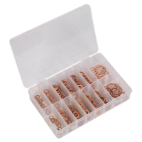 Sealey Diesel Injector Copper Washer Assortment 250pc Metric AB027CW