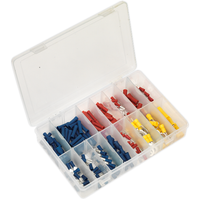Sealey Crimp Terminal Assortment 200pc Blue Red & Yellow AB038MT