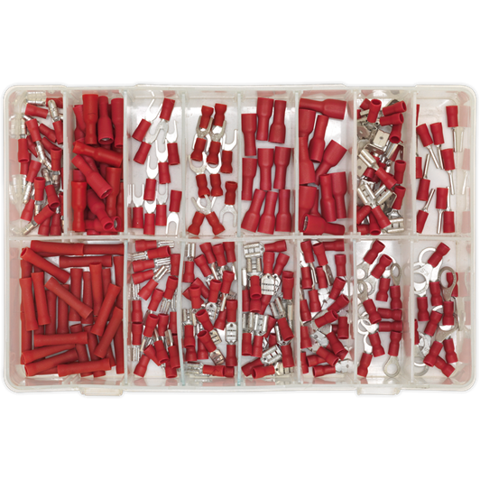 Sealey Crimp Terminal Assortment 260pc Red AB039RT Sealey - Town Tools 