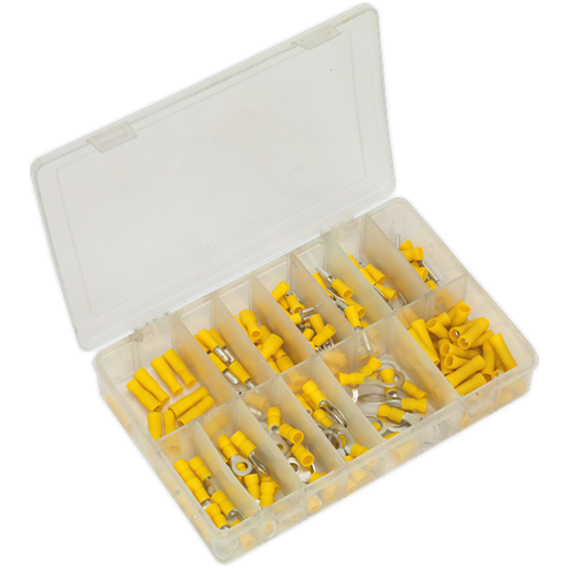 Sealey Crimp Terminal Assortment 140pc Yellow AB041YT Sealey - Town Tools 