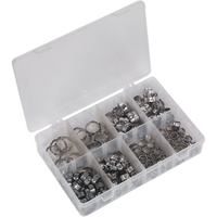 Sealey O-Clip Single Ear Assortment 160pc Stainless Steel AB043SE