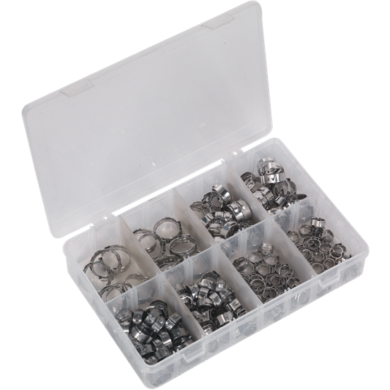 Sealey O-Clip Single Ear Assortment 160pc Stainless Steel AB043SE Sealey - Town Tools 