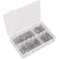 Sealey Lock Washer Assortment 1000pc Serrated Internal M5-M10 Metric AB057LW