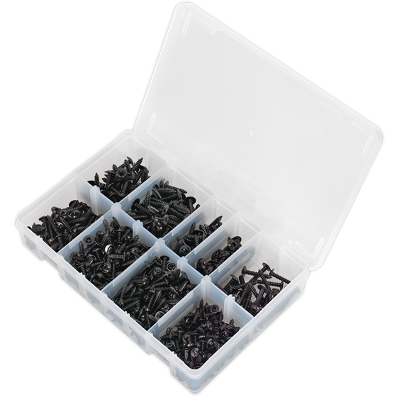 Sealey Self Tapping Screw Assortment 700pc Flanged Head AB066STBK Sealey - Town Tools 